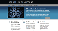 Desktop Screenshot of productlineengineering.com